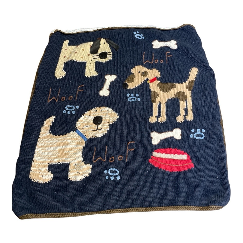 Art Walk Woof Woof Baby Blanket, 26" x 24"